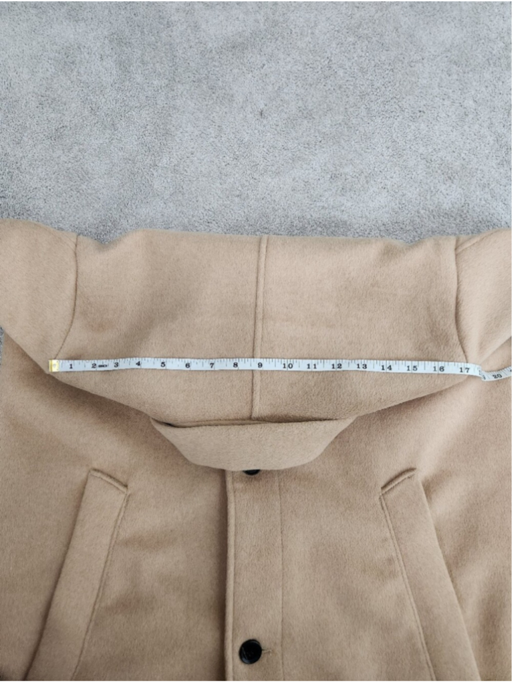 Abercrombie & Fitch Men's Size Large Tall Tan Wool Blend Work Coat Professional - Picture 10 of 16